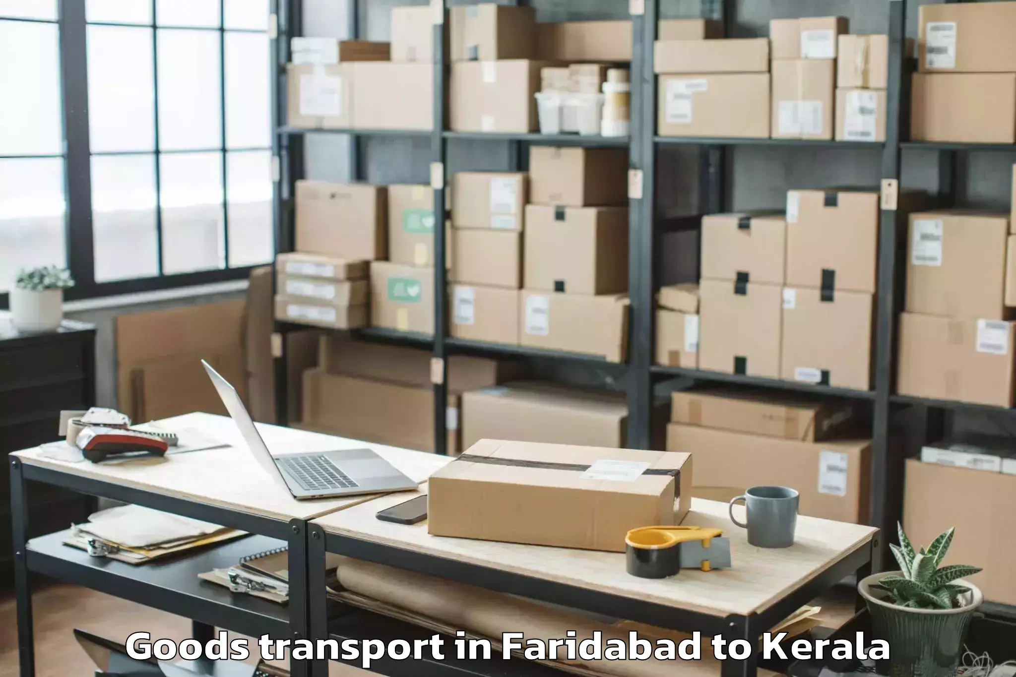 Book Your Faridabad to Punalur Goods Transport Today